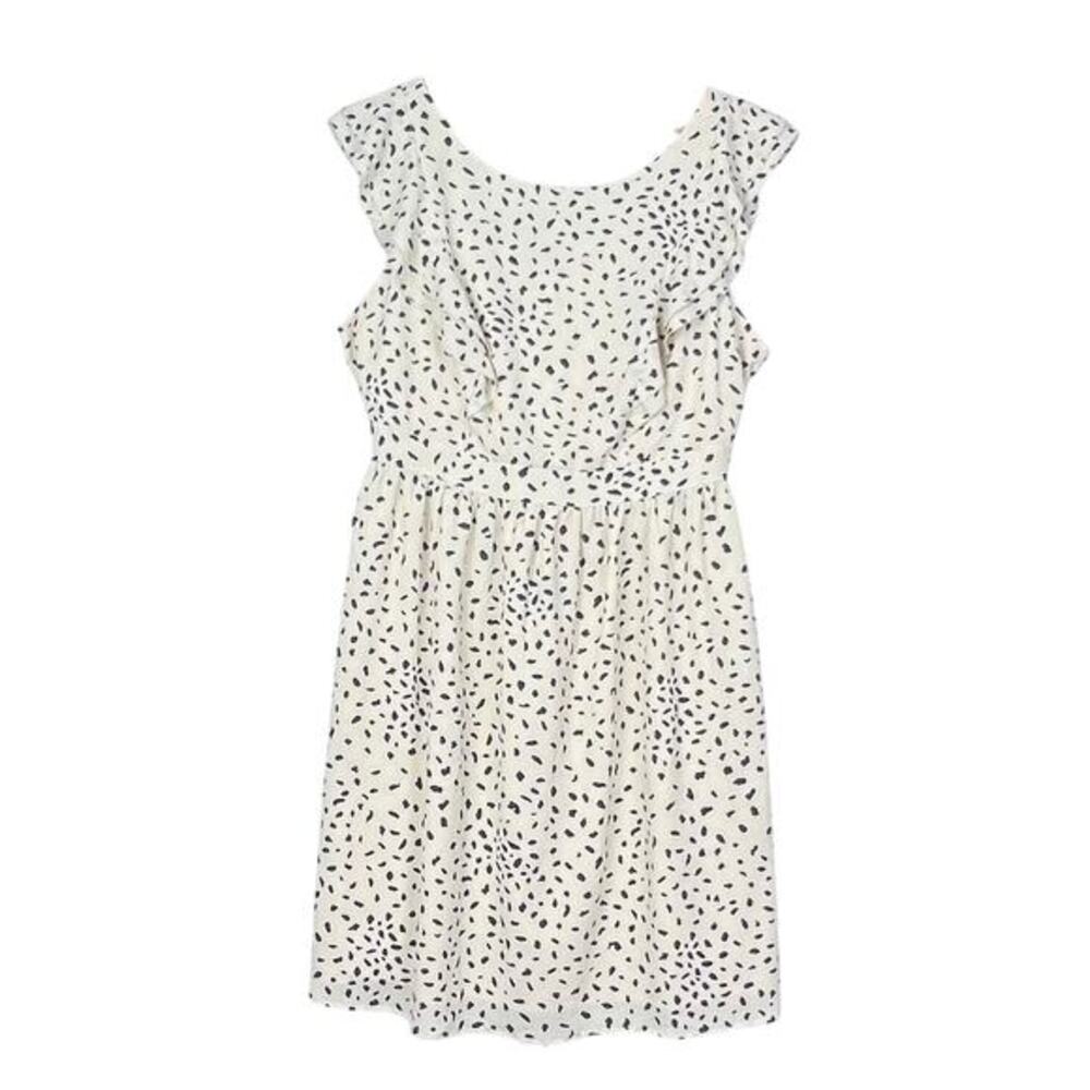 NEW‎ Fervour A-Line Ivory Animal Print Knee Length Sleeveless Women's Dress 1X
